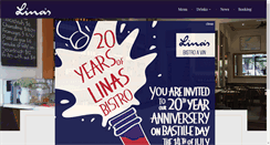 Desktop Screenshot of linasbistro.com.au
